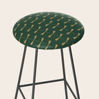 Dragonfly Pattern XVII Kelly Green Stool Gallery Image 2