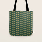 Dragonfly Pattern XVII Kelly Green Tote Bag Gallery Image 1