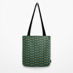 Dragonfly Pattern XVII Kelly Green Tote Bag Gallery Image 2