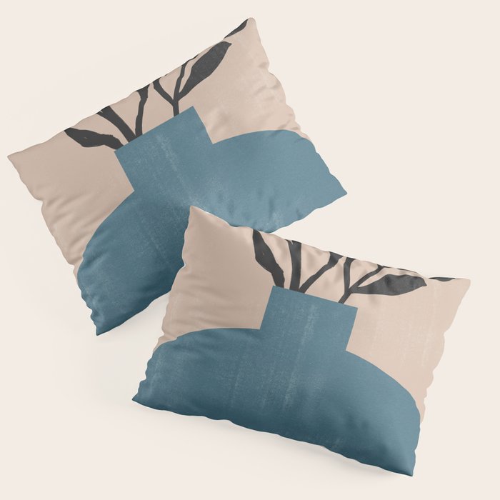Modern Vase with Plants No.7 Pillow Sham Gallery Image 1