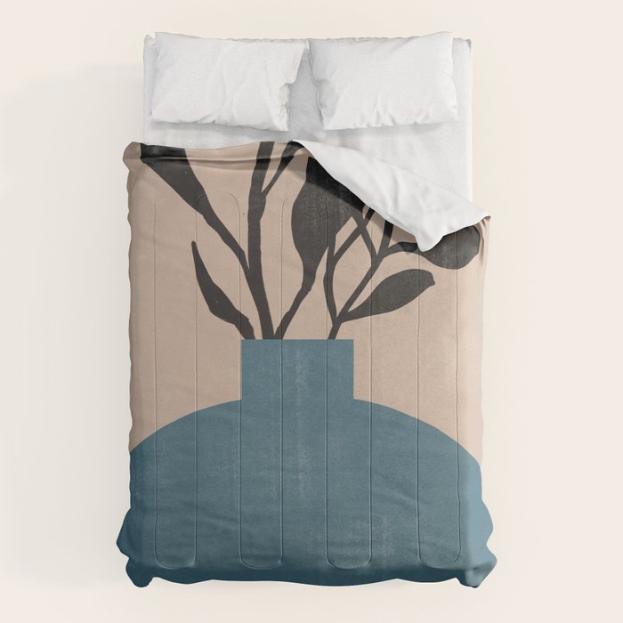 Modern Vase with Plants No.7 Comforter Gallery Image 6
