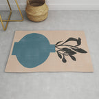 Modern Vase with Plants No.7 Rug Gallery Image 1