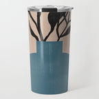 Modern Vase with Plants No.7 Travel Mug Gallery Image 1