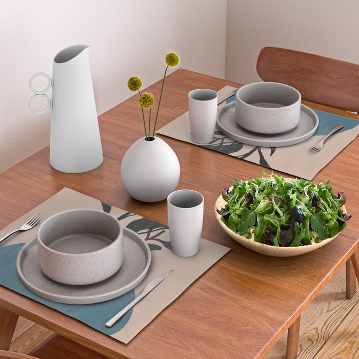Modern Vase with Plants No.7 Placemat Gallery Image 2