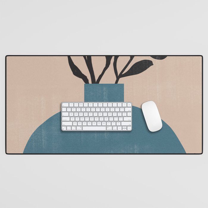 Modern Vase with Plants No.7 Desk Mat Gallery Image 1