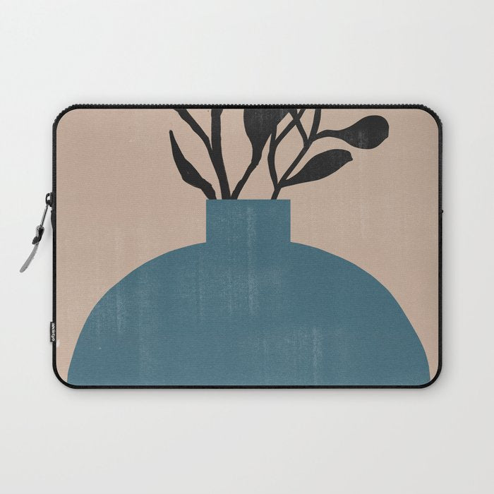 Modern Vase with Plants No.7 Laptop Sleeve Gallery Image 1