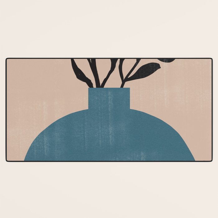 Modern Vase with Plants No.7 Desk Mat Gallery Image 3