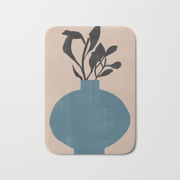 Modern Vase with Plants No.7 Bath Mat Gallery Image 1