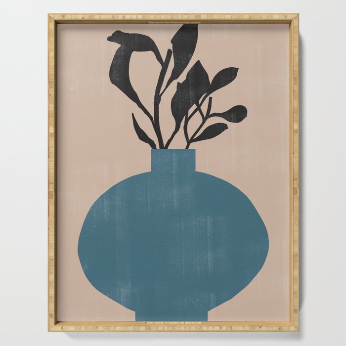 Modern Vase with Plants No.7 Serving Tray Gallery Image 1