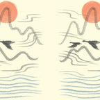 Watercolor 9 Abstraction minimal landscape lover bird Coffee Mug Gallery Image 2