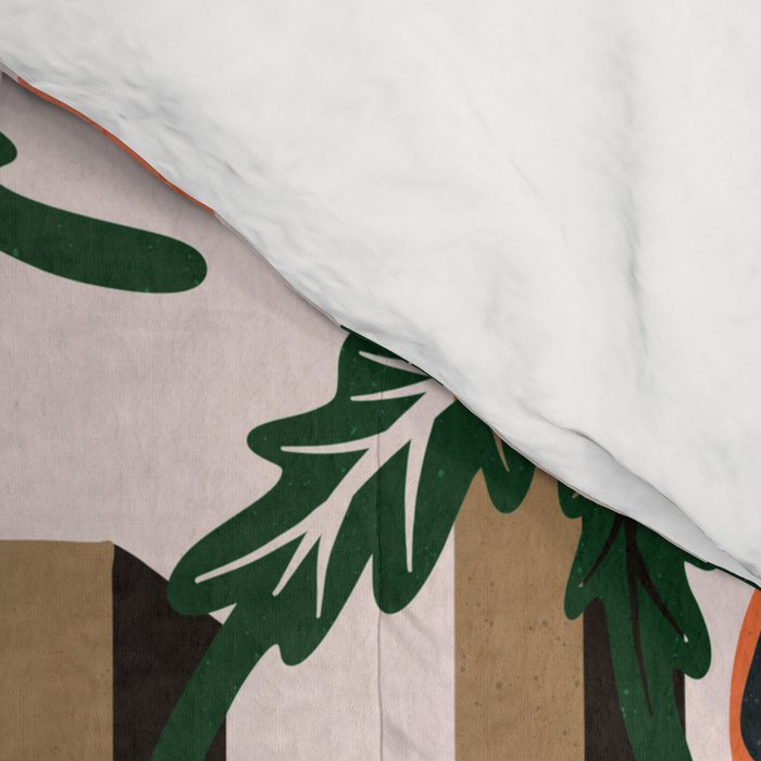 Oui Butterflies - Coral & Green Comforter Gallery Image 4