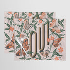 Oui Butterflies - Coral & Green Placemat Gallery Image 1