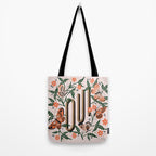 Oui Butterflies - Coral & Green Tote Bag Gallery Image 2
