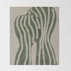 Modern Head Portrait Throw Blanket Gallery Image 2