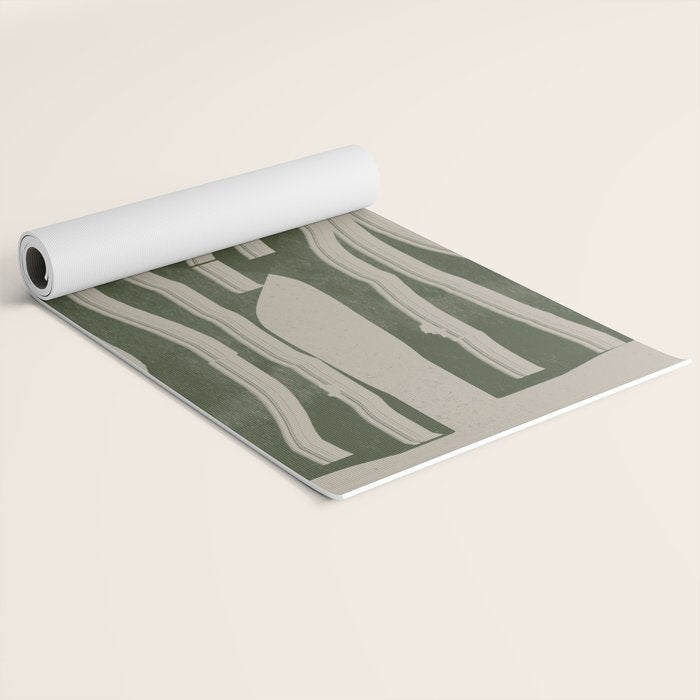 Modern Head Portrait Yoga Mat Gallery Image 2