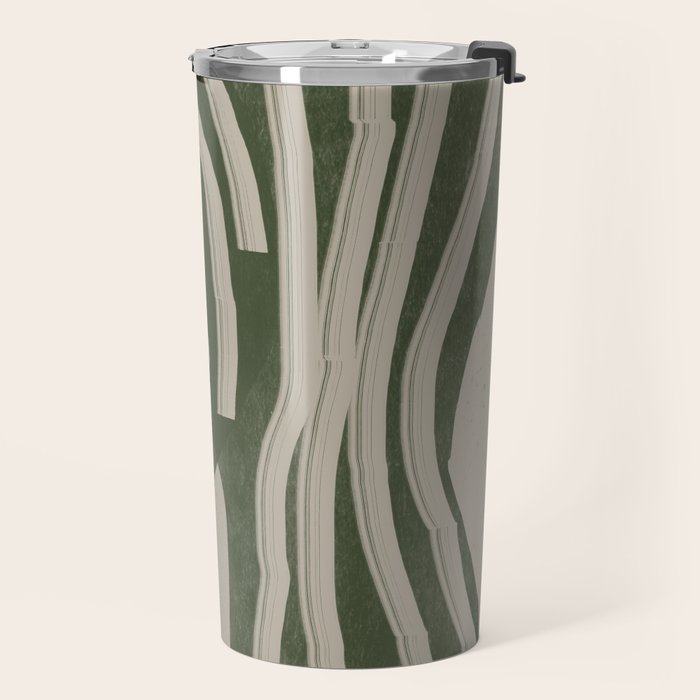 Modern Head Portrait Travel Mug Gallery Image 2