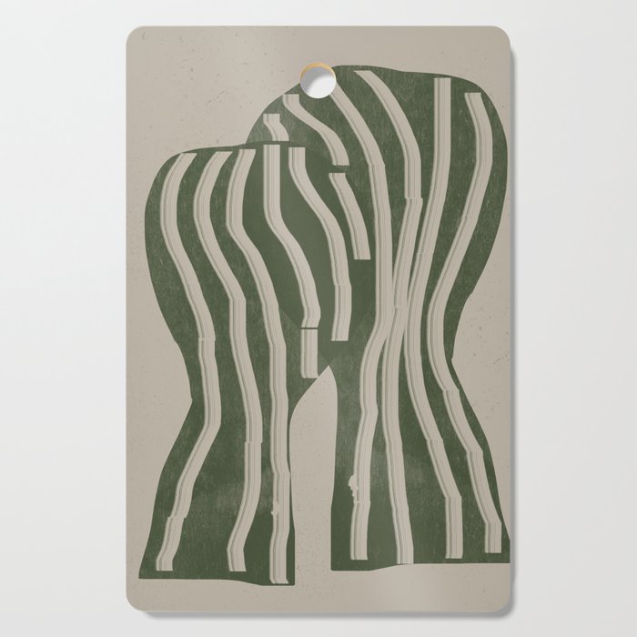 Modern Head Portrait Cutting Board Gallery Image 1