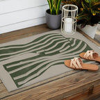 Modern Head Portrait Outdoor Rug Gallery Image 2