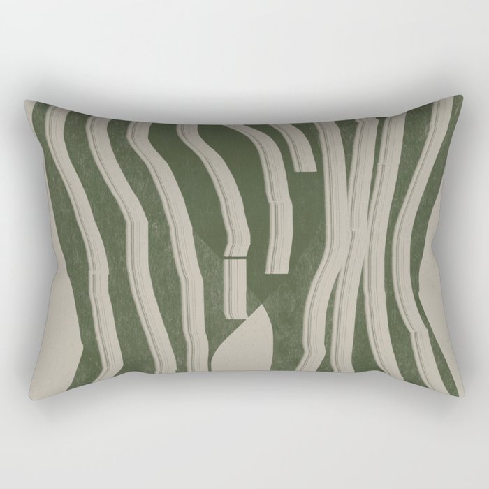 Modern Head Portrait Rectangular Pillow Gallery Image 2