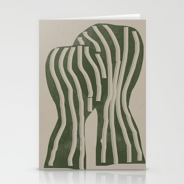 Modern Head Portrait Stationery Card Gallery Image 1