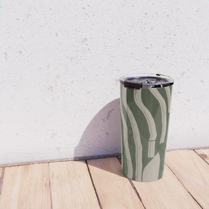 Modern Head Portrait Travel Mug Gallery Image 4