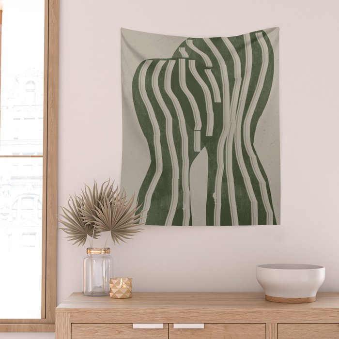 Modern Head Portrait Wall Tapestry Gallery Image 2