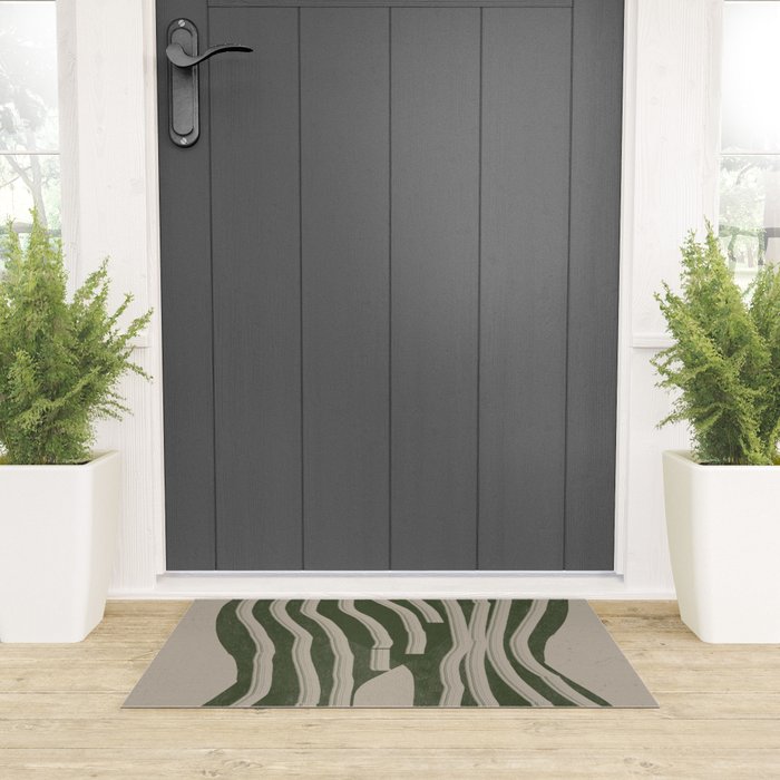 Modern Head Portrait Welcome Mat Gallery Image 3