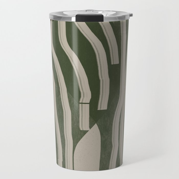 Modern Head Portrait Travel Mug Gallery Image 1