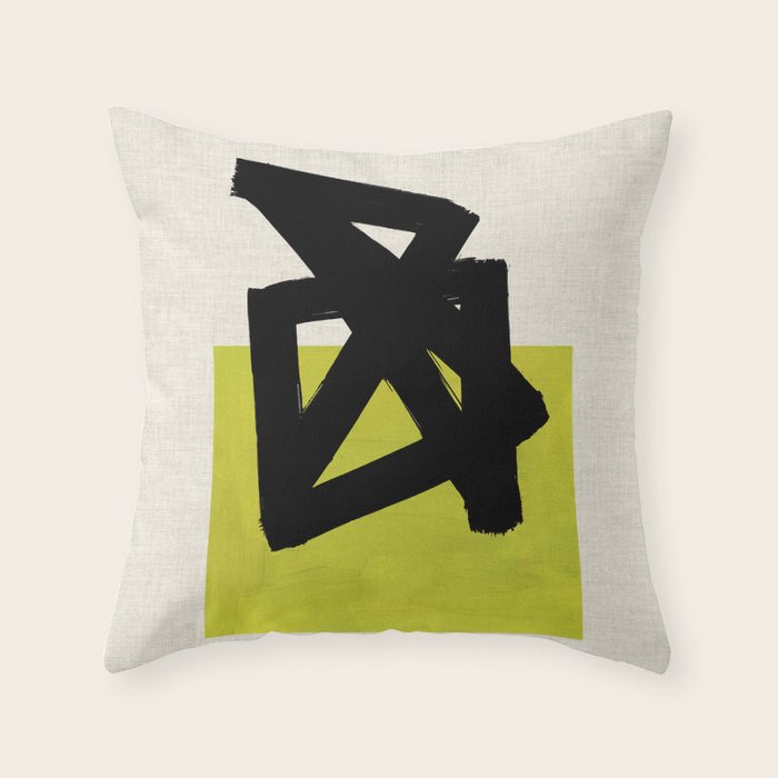 Cut Lime Throw Pillow Gallery Image 6