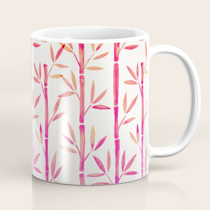 Bamboo Stems - Pink Palette Coffee Mug Gallery Image 1