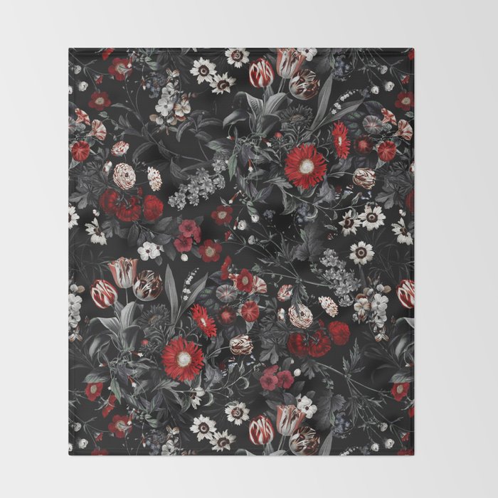 EXOTIC GARDEN - NIGHT IV Throw Blanket Gallery Image 2