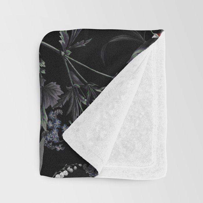 EXOTIC GARDEN - NIGHT IV Throw Blanket Gallery Image 3