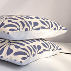 Square leaf pattern in blue Pillow Sham Gallery Image 3