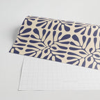 Square leaf pattern in blue Wrapping Paper Gallery Image 2