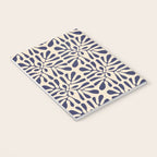 Square leaf pattern in blue Notebook Gallery Image 3