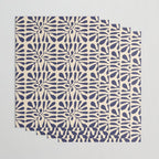 Square leaf pattern in blue Wrapping Paper Gallery Image 3
