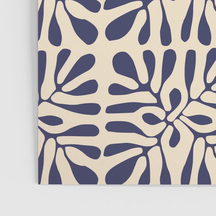 Square leaf pattern in blue Poster Gallery Image 3