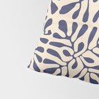 Square leaf pattern in blue Pillow Sham Gallery Image 4