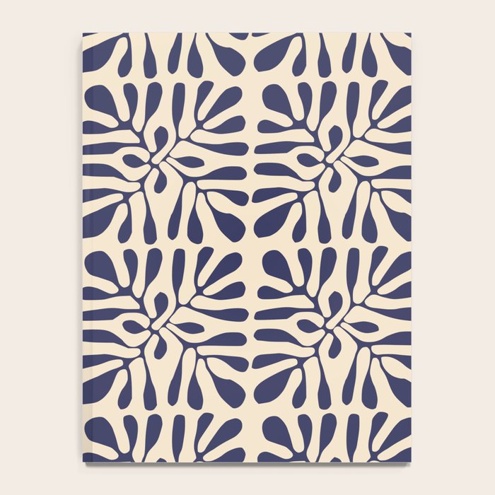 Square leaf pattern in blue Notebook Gallery Image 4