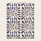 Square leaf pattern in blue Notebook Gallery Image 4