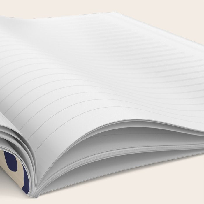 Square leaf pattern in blue Notebook Gallery Image 2