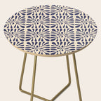 Square leaf pattern in blue Side Table Gallery Image 2