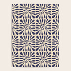 Square leaf pattern in blue Poster Gallery Image 4