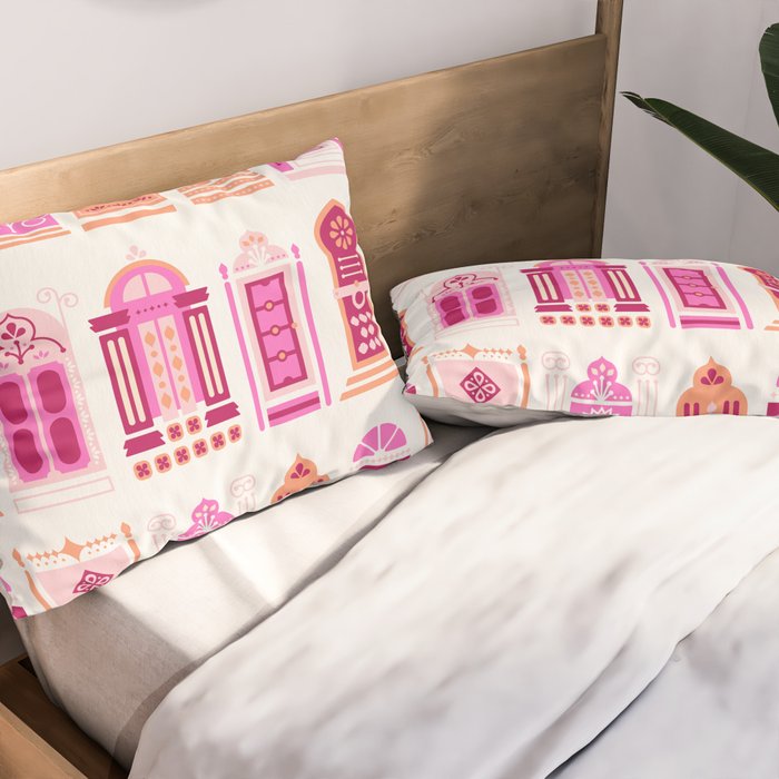 Moroccan Doors - Peach Palette Pillow Sham Gallery Image 2