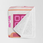 Moroccan Doors - Peach Palette Throw Blanket Gallery Image 3