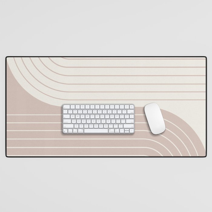 Two Tone Line Curvature LVII Desk Mat Gallery Image 1