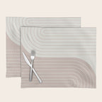 Two Tone Line Curvature LVII Placemat Gallery Image 1