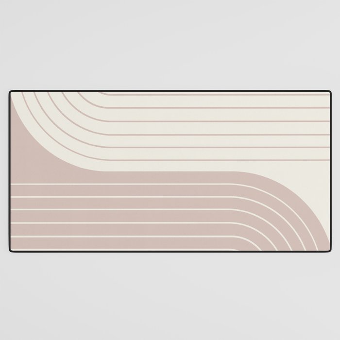 Two Tone Line Curvature LVII Desk Mat Gallery Image 3