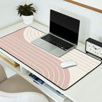 Two Tone Line Curvature LVII Desk Mat Gallery Image 2