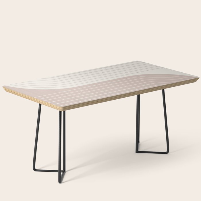 Two Tone Line Curvature LVII Coffee Table Gallery Image 1